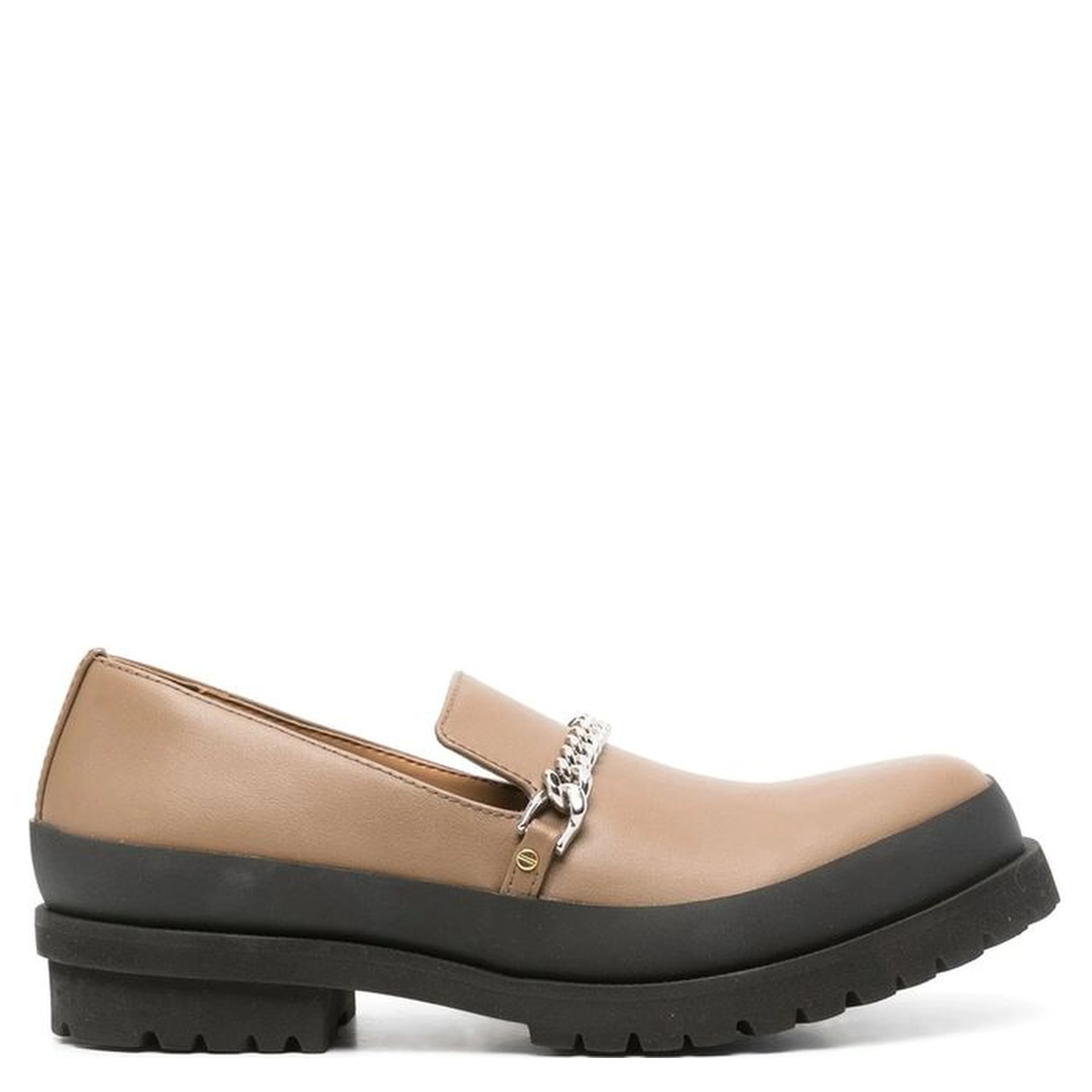 Brown Vegan Leather Slip-On Loafers