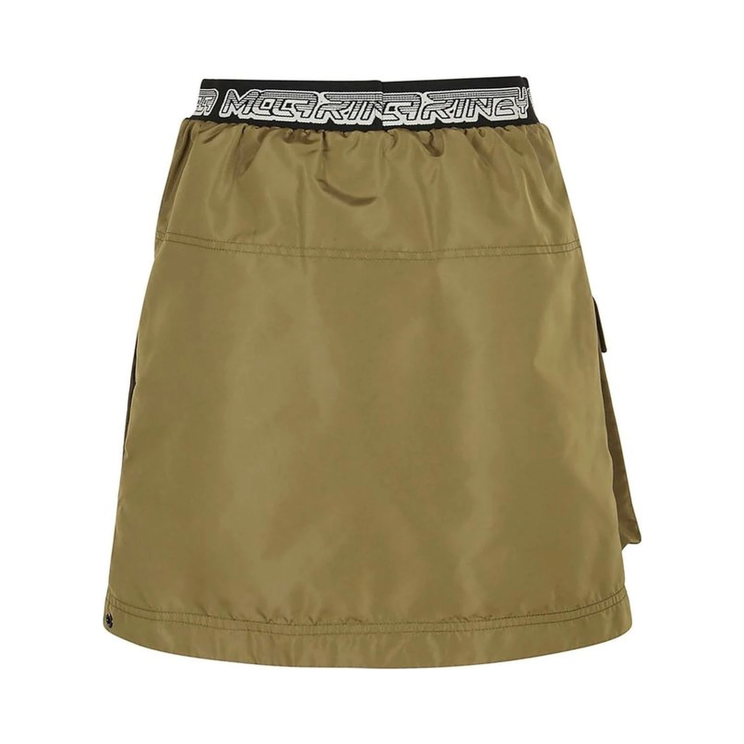 Bicolor Polyester Mini Skirt