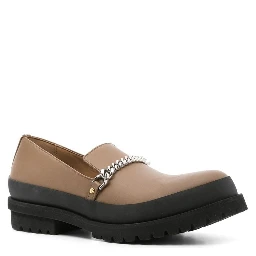 Brown Vegan Leather Slip-On Loafers