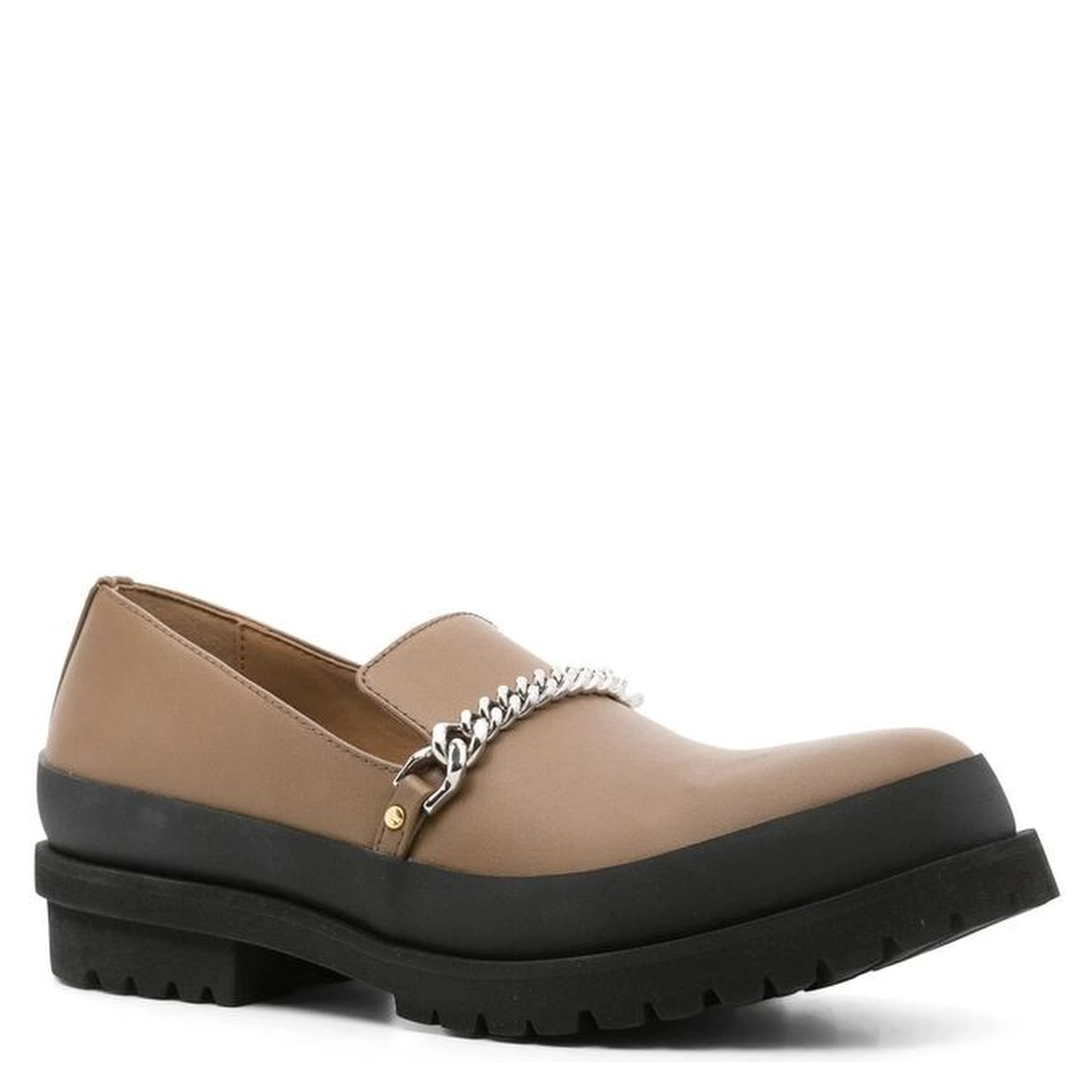 Brown Vegan Leather Slip-On Loafers