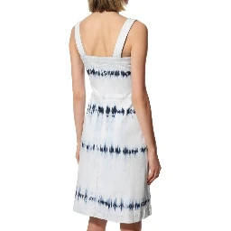 Blue Polyester Casual Dress