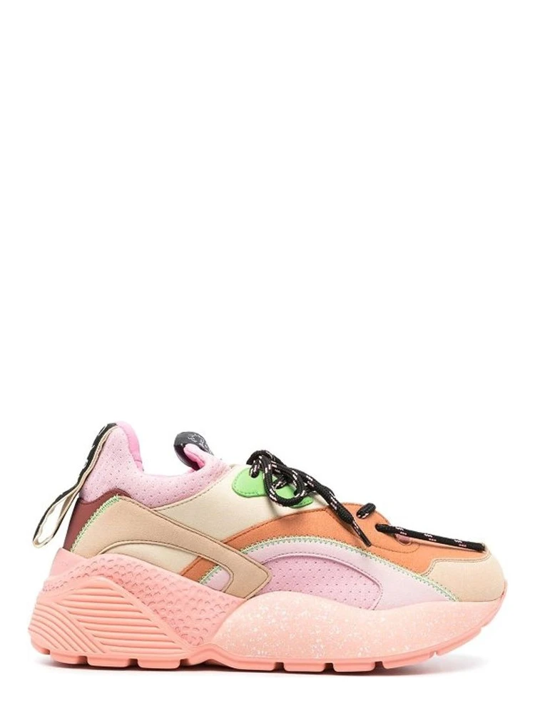 Orange Polyethylene Chunky Sneakers