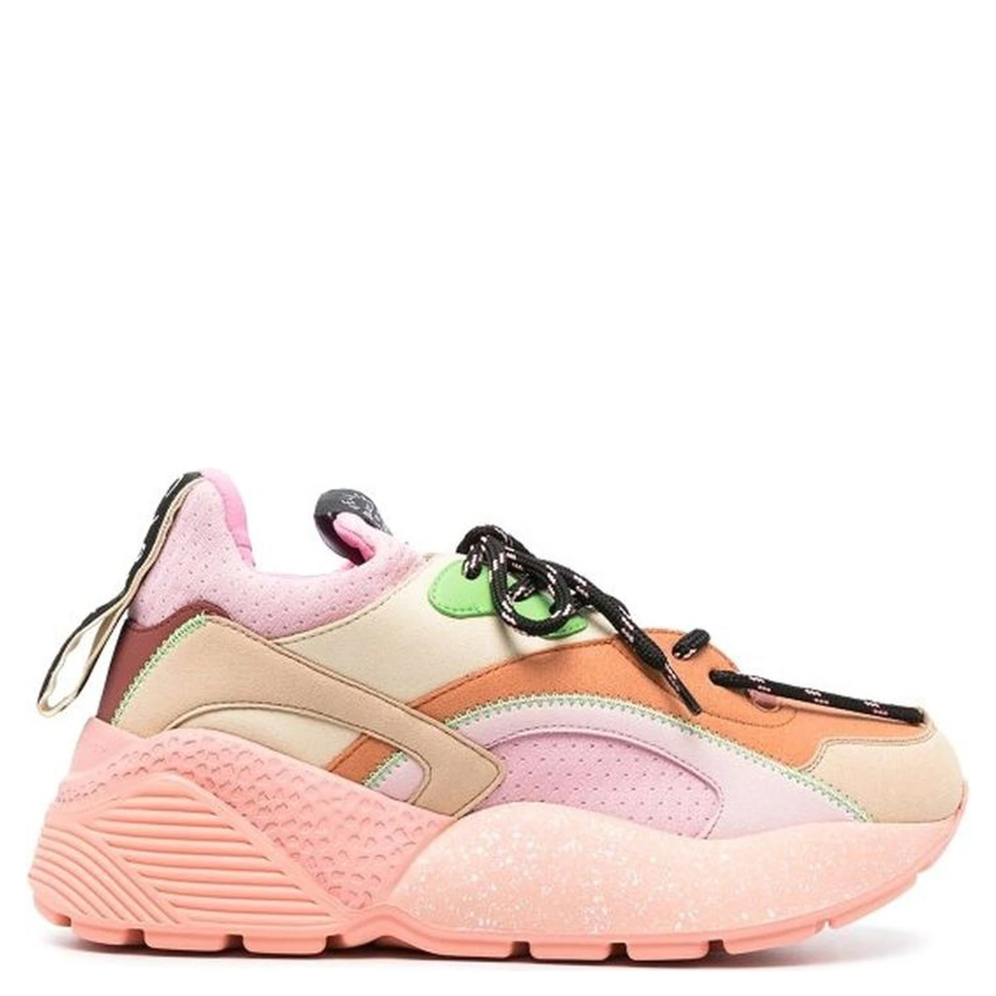 Orange Polyethylene Chunky Sneakers