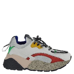 White Vegan Leather Chunky Sneakers