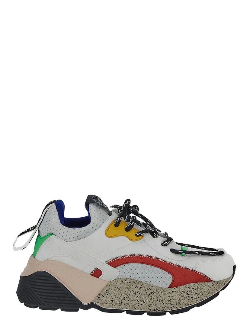 White Vegan Leather Chunky Sneakers