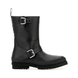 Black Polyester Boots