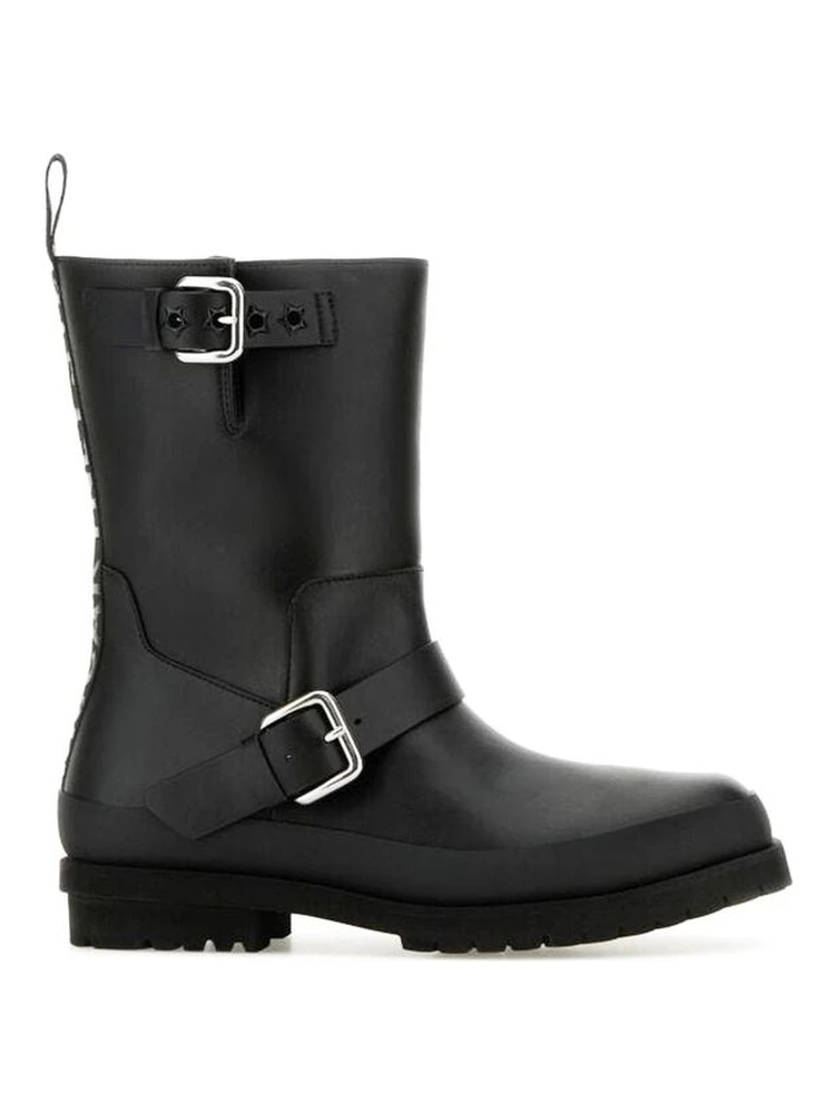 Black Polyester Boots