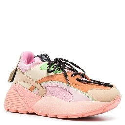 Orange Polyethylene Chunky Sneakers
