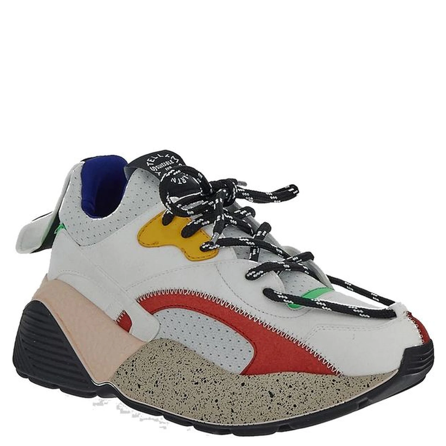 White Vegan Leather Chunky Sneakers