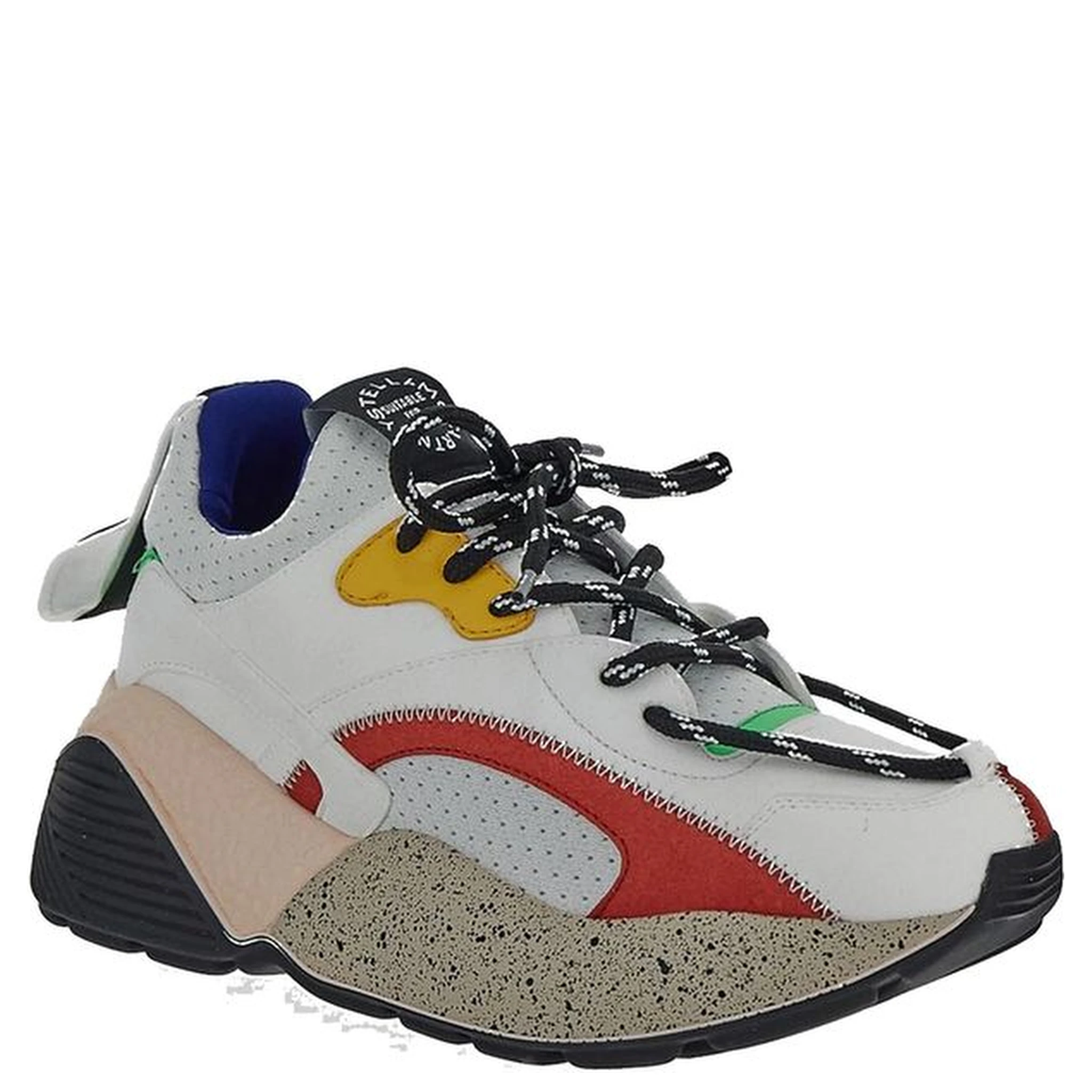 White Vegan Leather Chunky Sneakers