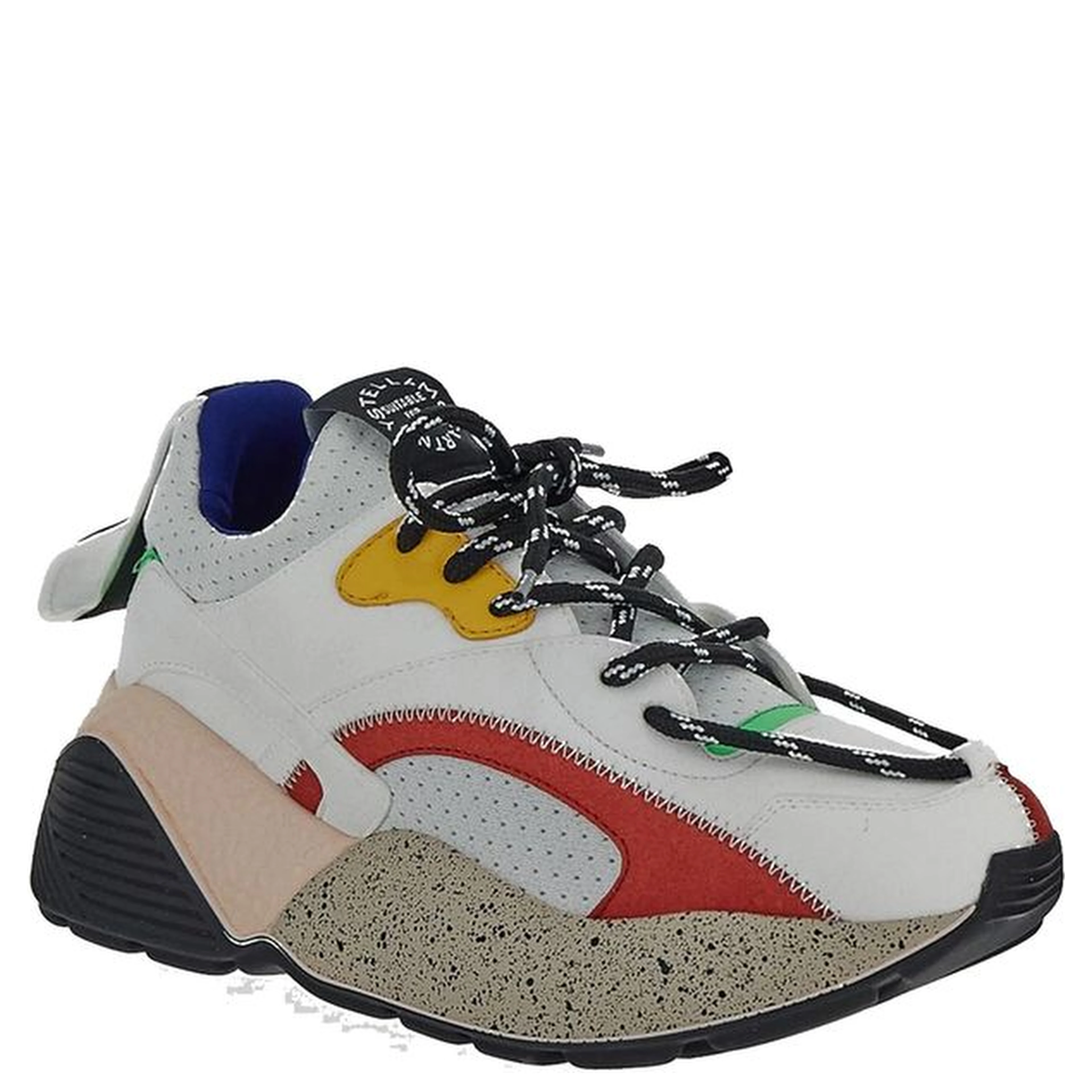 White Vegan Leather Chunky Sneakers