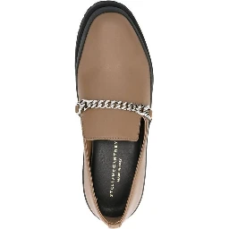 Brown Vegan Leather Slip-On Loafers