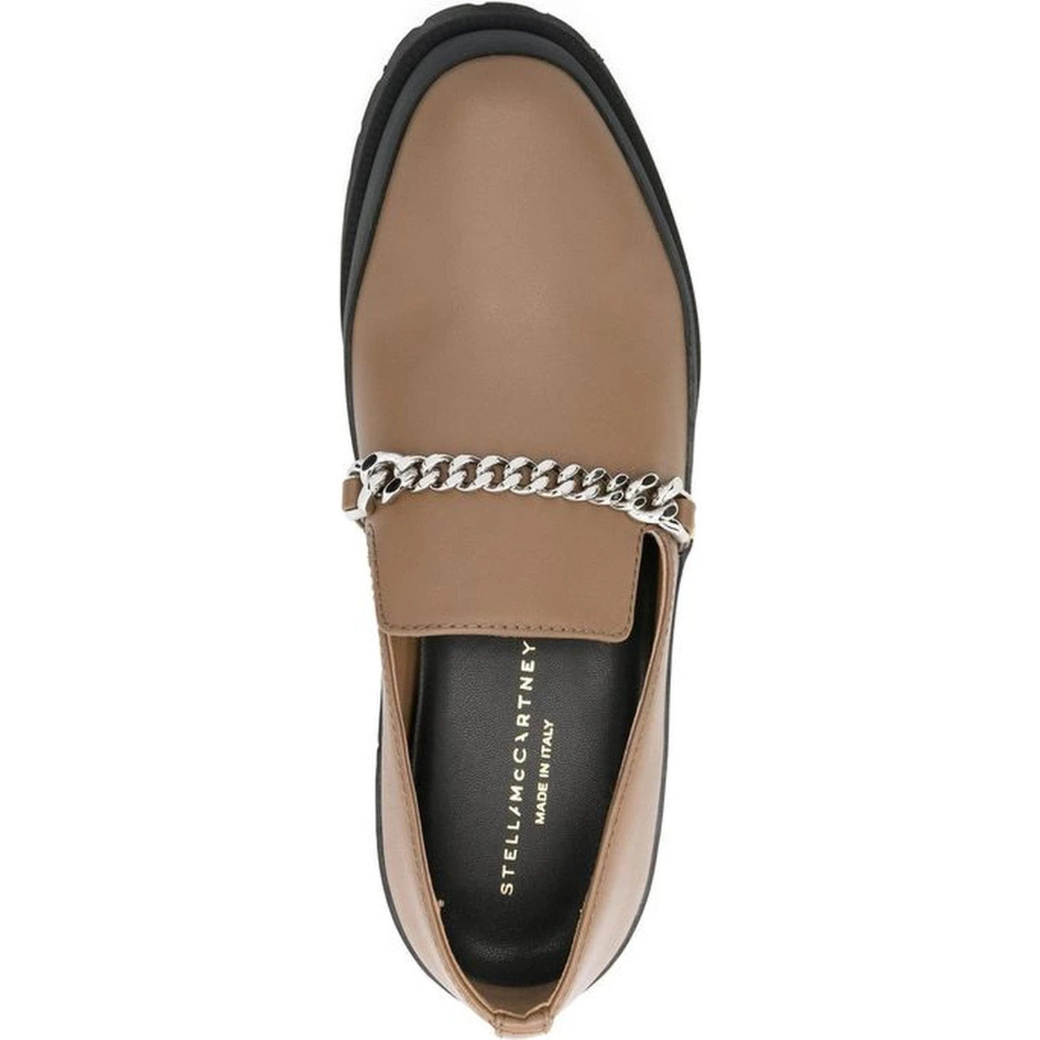 Brown Vegan Leather Slip-On Loafers