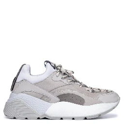 Gray Vegan Leather Chunky Sneakers