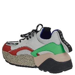 White Vegan Leather Chunky Sneakers