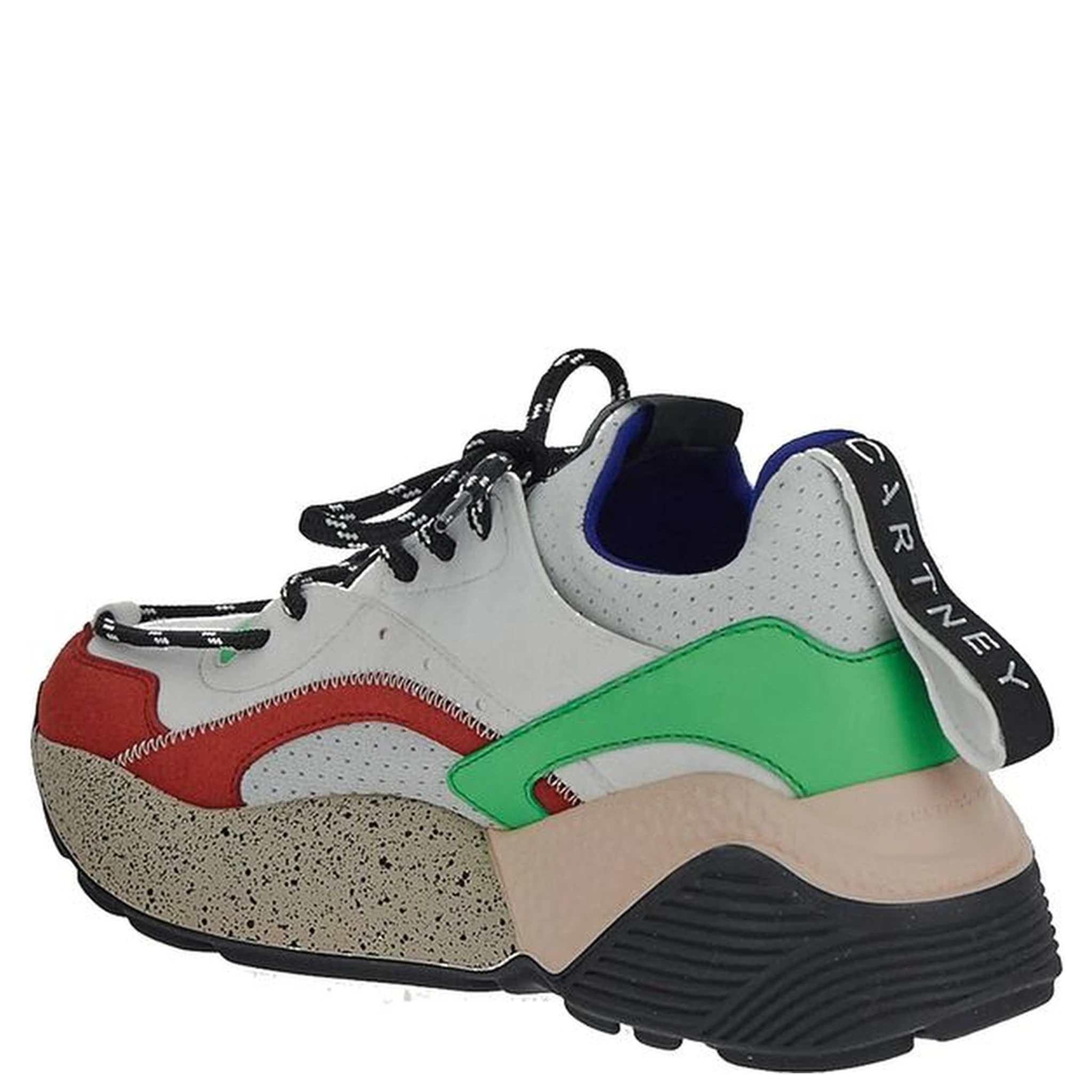 White Vegan Leather Chunky Sneakers