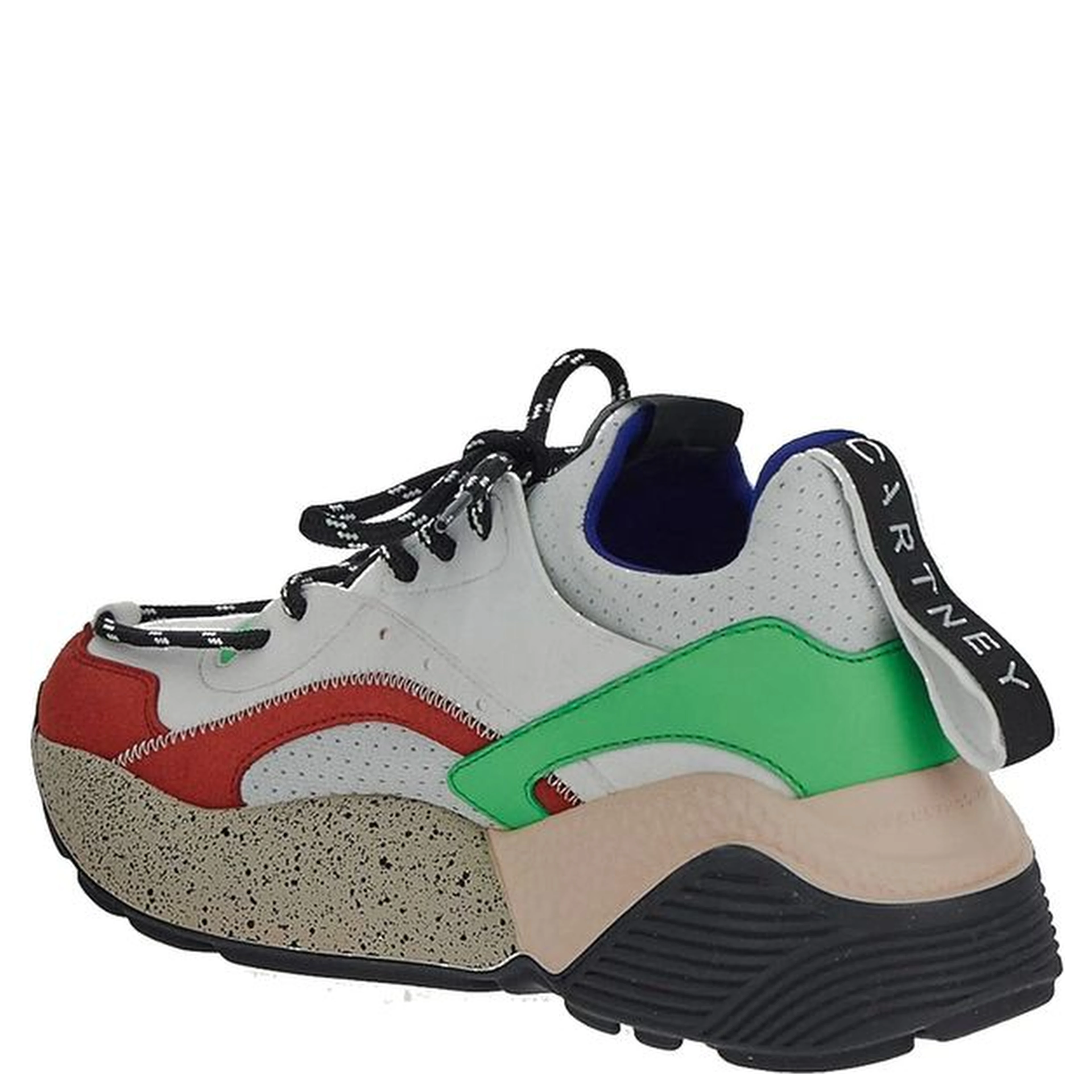 White Vegan Leather Chunky Sneakers
