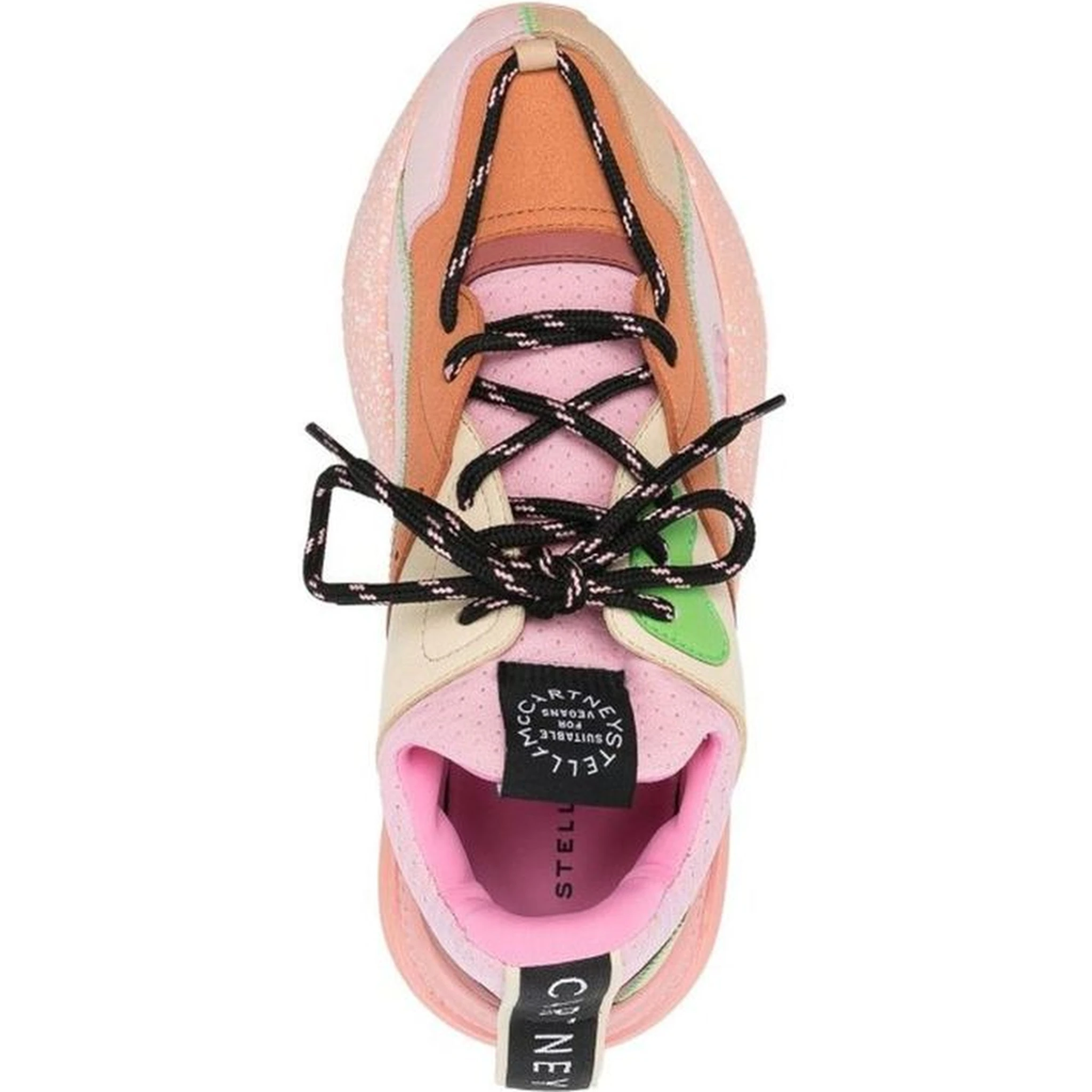 Orange Polyethylene Chunky Sneakers