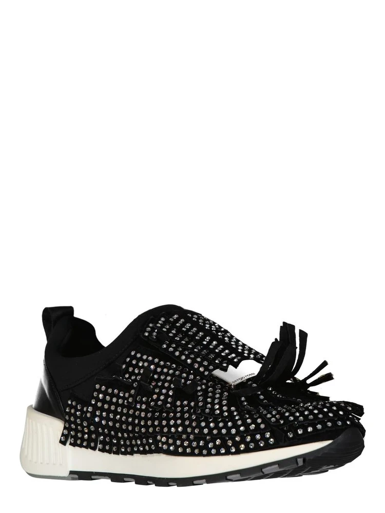 Black Fabric Athletic Sneakers alternative