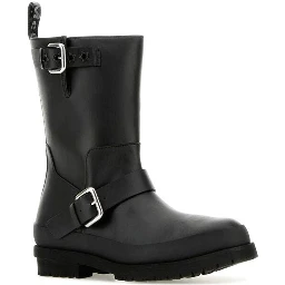 Black Polyester Boots