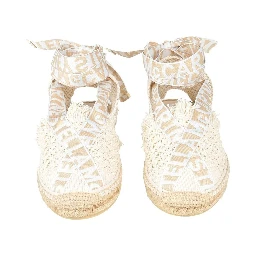 Beige Canvas Espadrilles