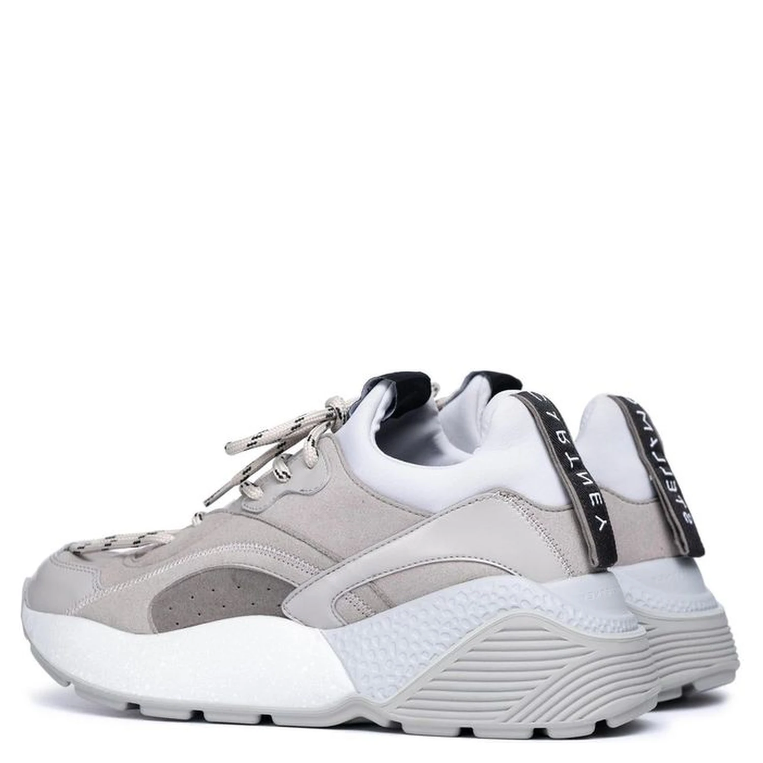 Gray Vegan Leather Chunky Sneakers