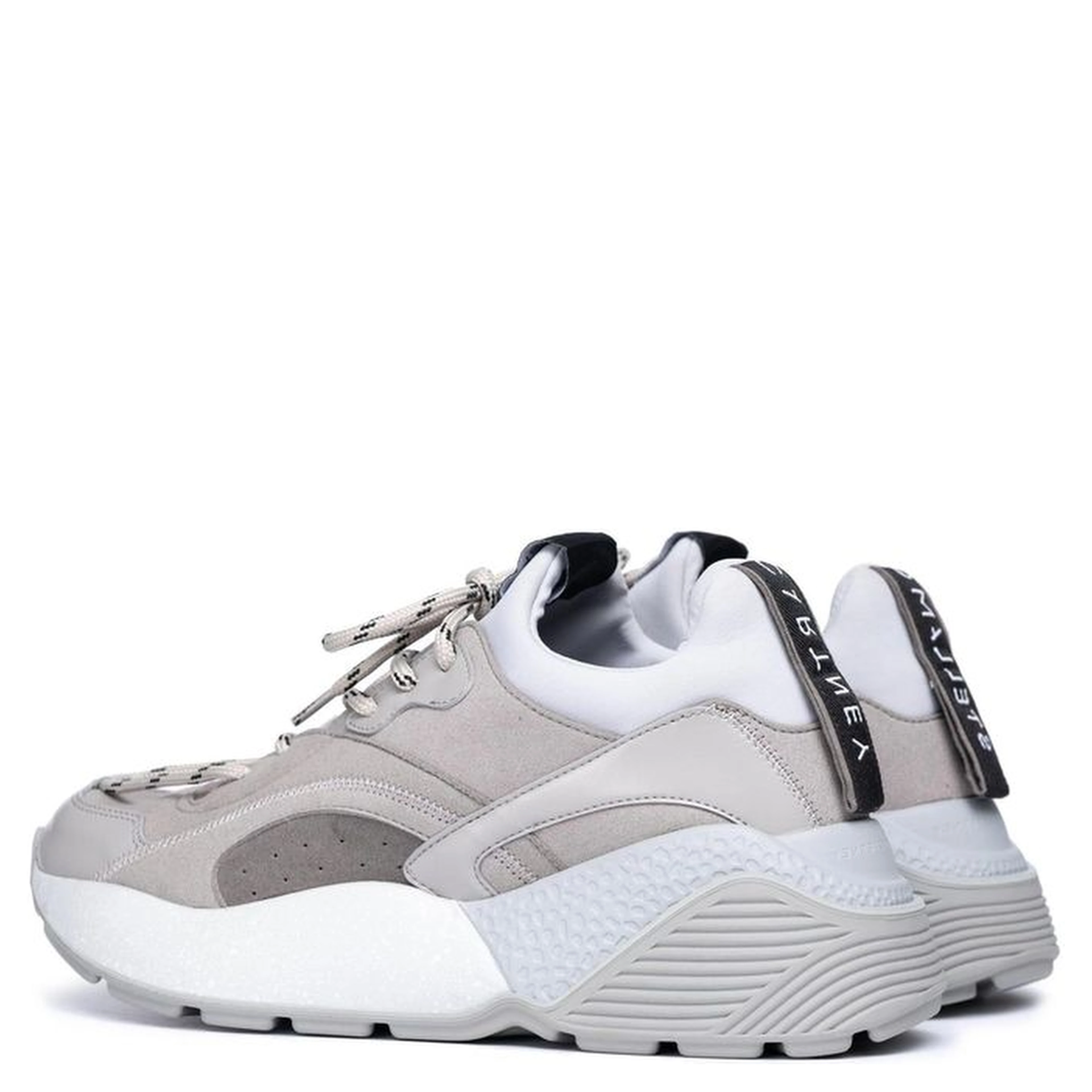 Gray Vegan Leather Chunky Sneakers