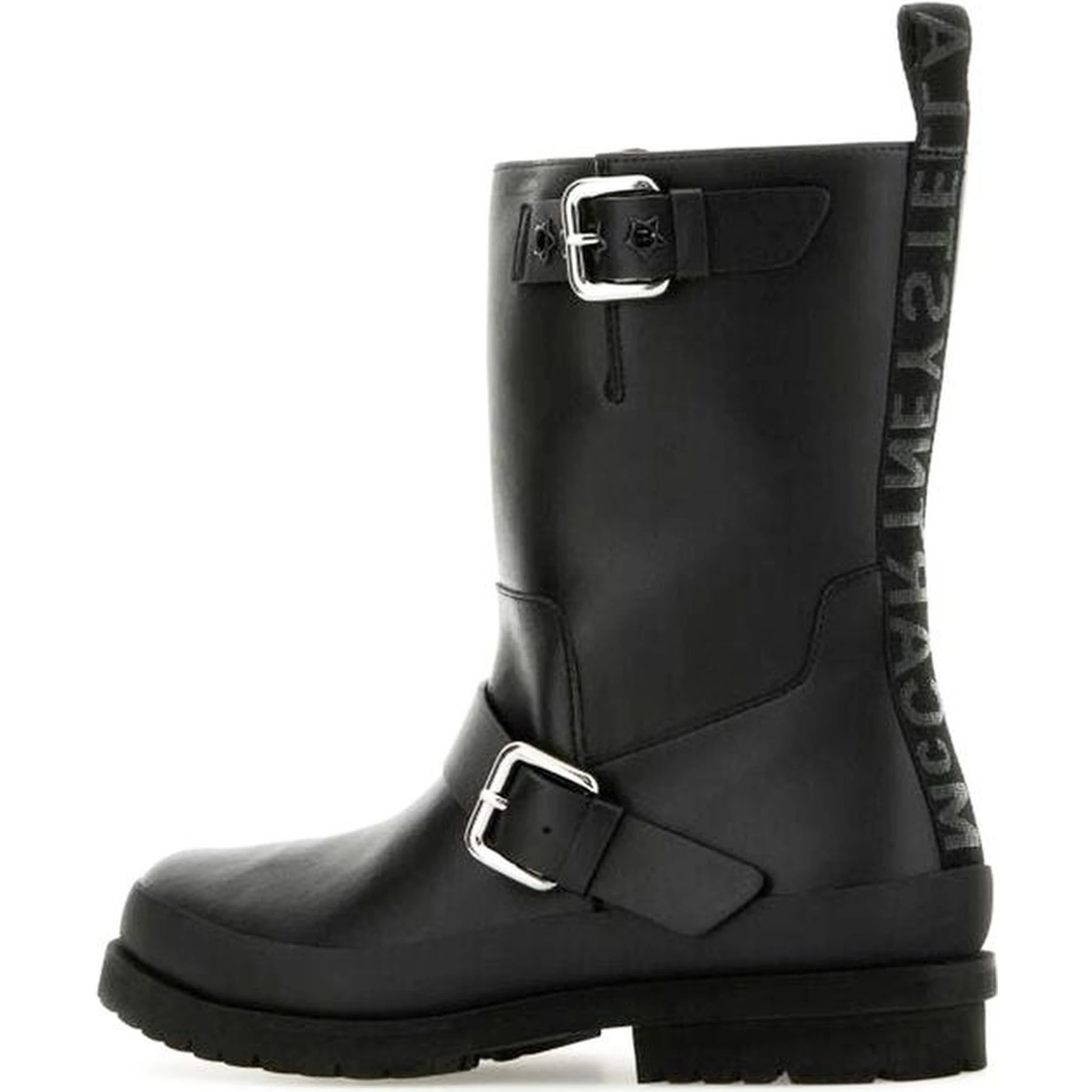 Black Polyester Boots