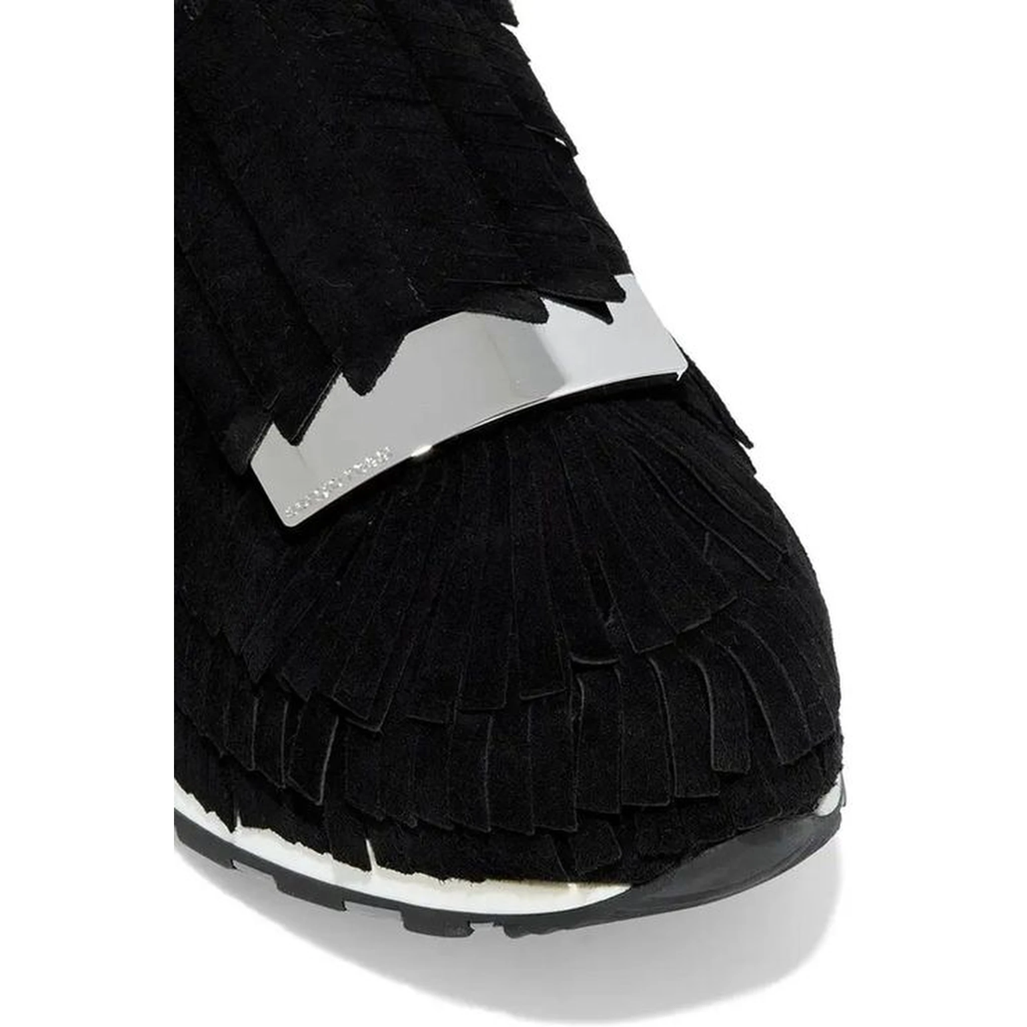 حذاء رياضي أسود من القماش