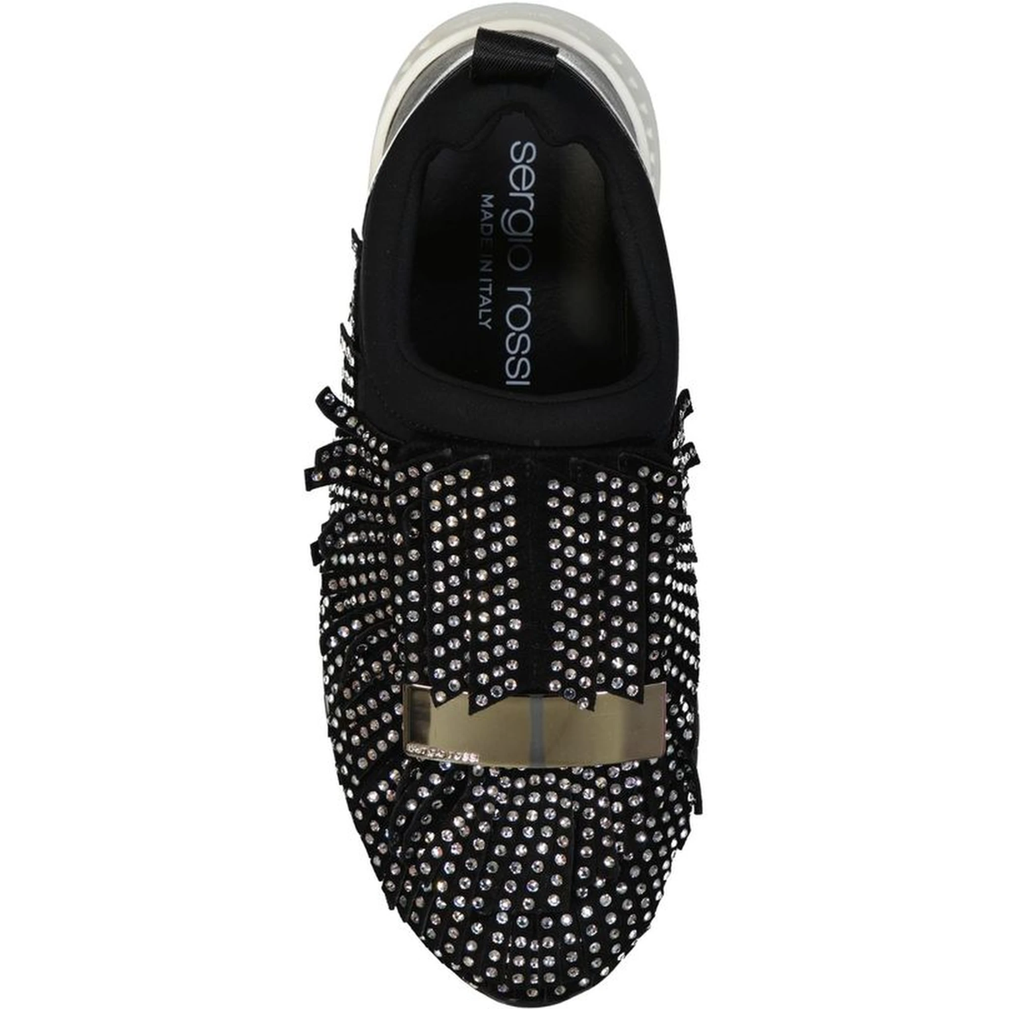 Black Fabric Athletic Sneakers