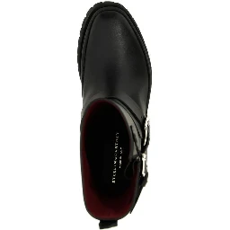 Black Polyester Boots