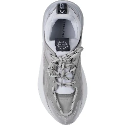 Gray Vegan Leather Chunky Sneakers