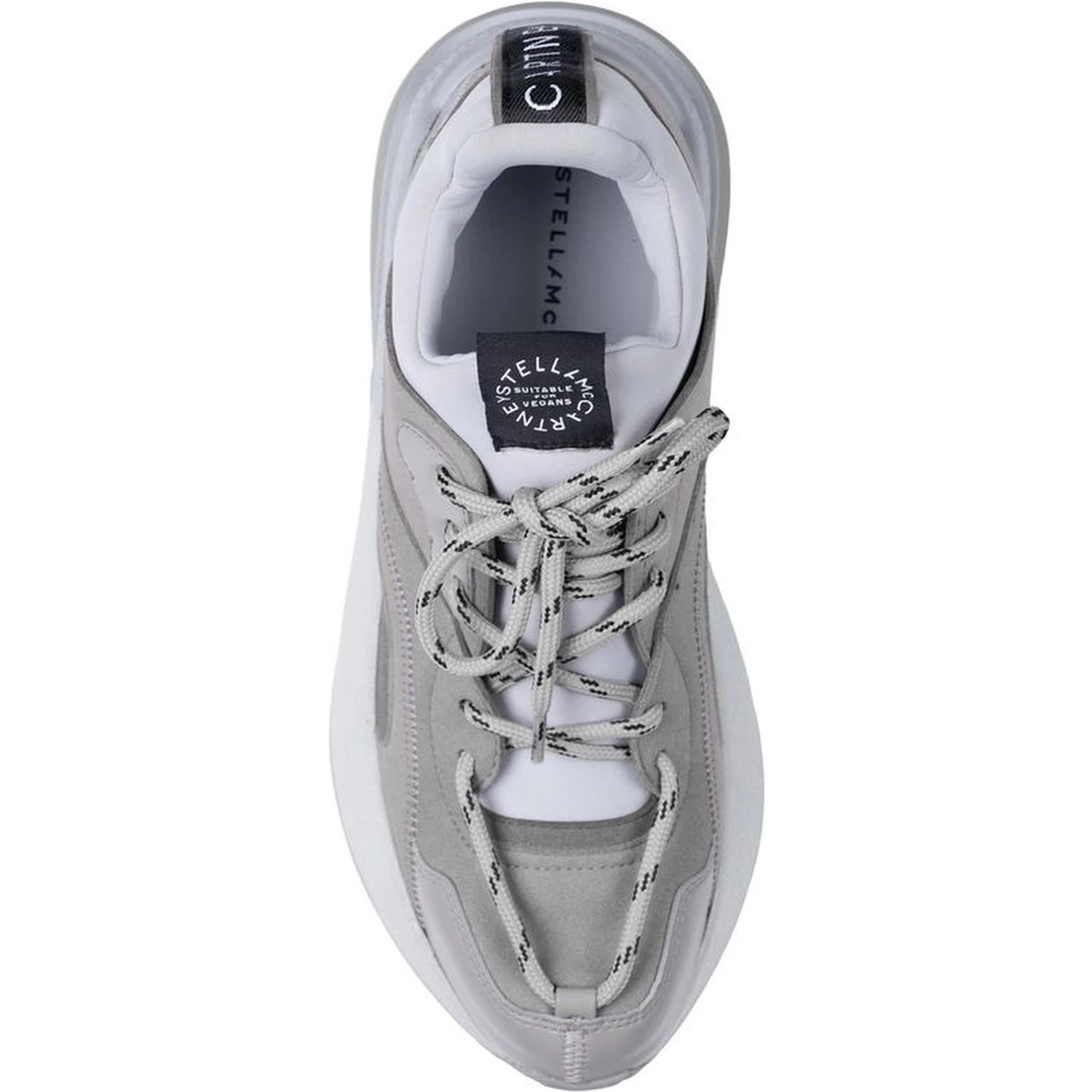 Gray Vegan Leather Chunky Sneakers