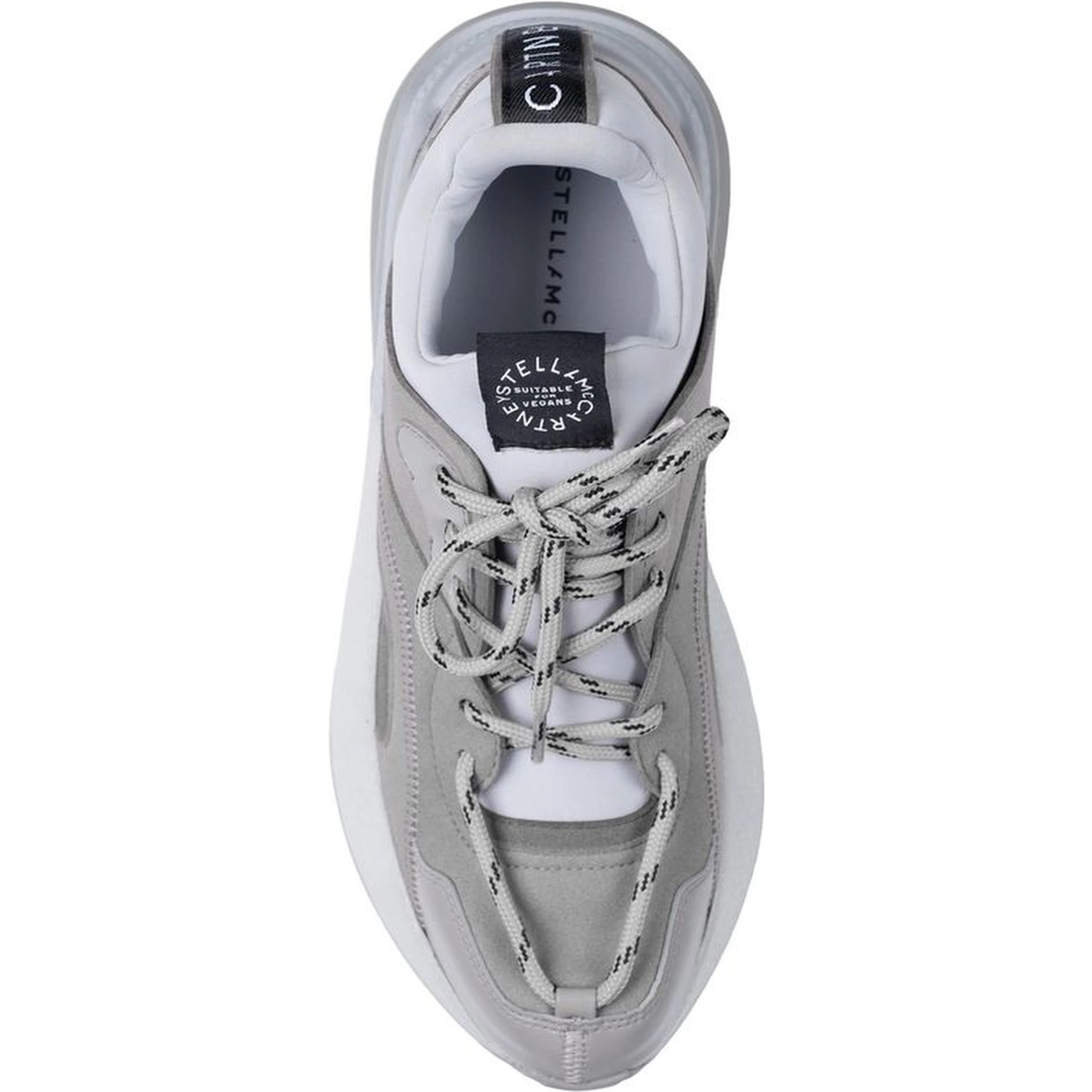 Gray Vegan Leather Chunky Sneakers