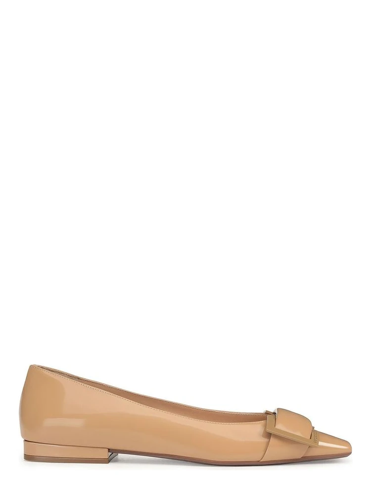 Brown Calfskin Ballet Flats