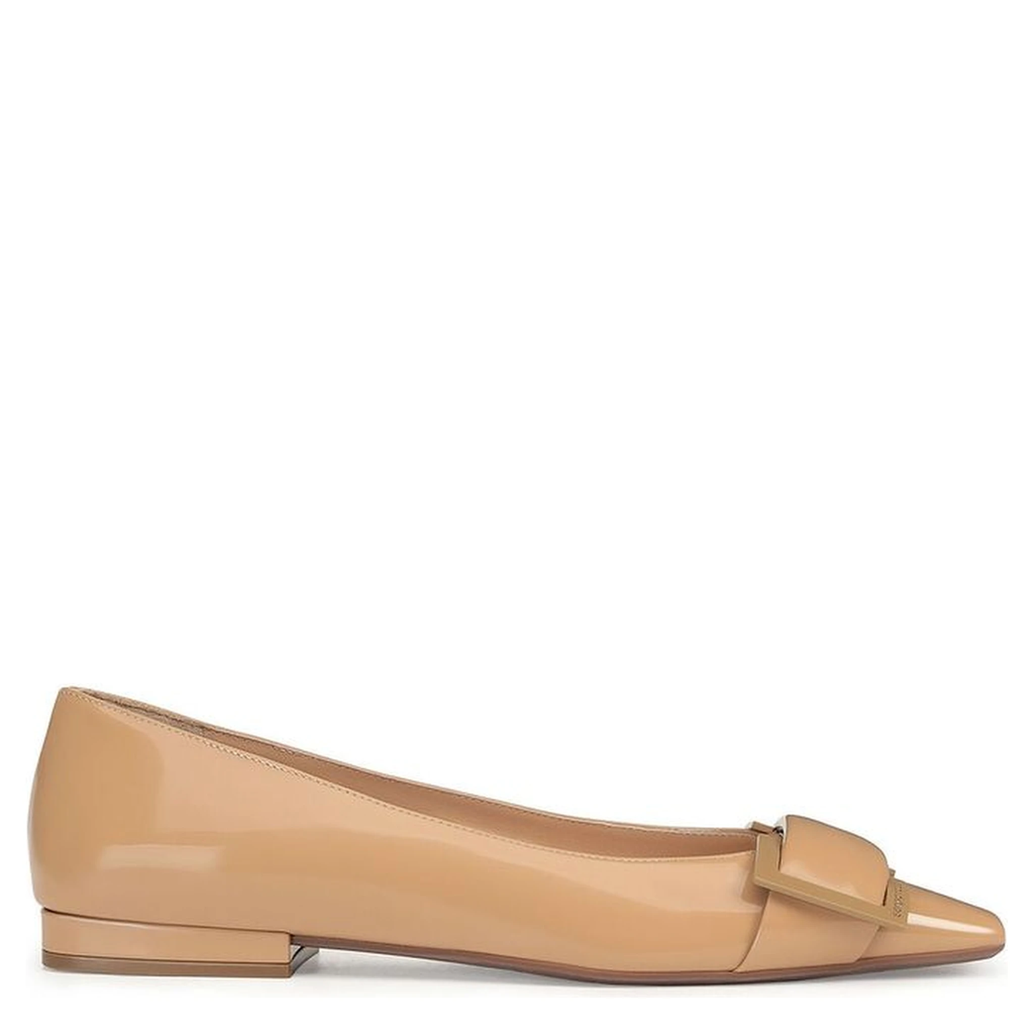 Brown Calfskin Ballet Flats