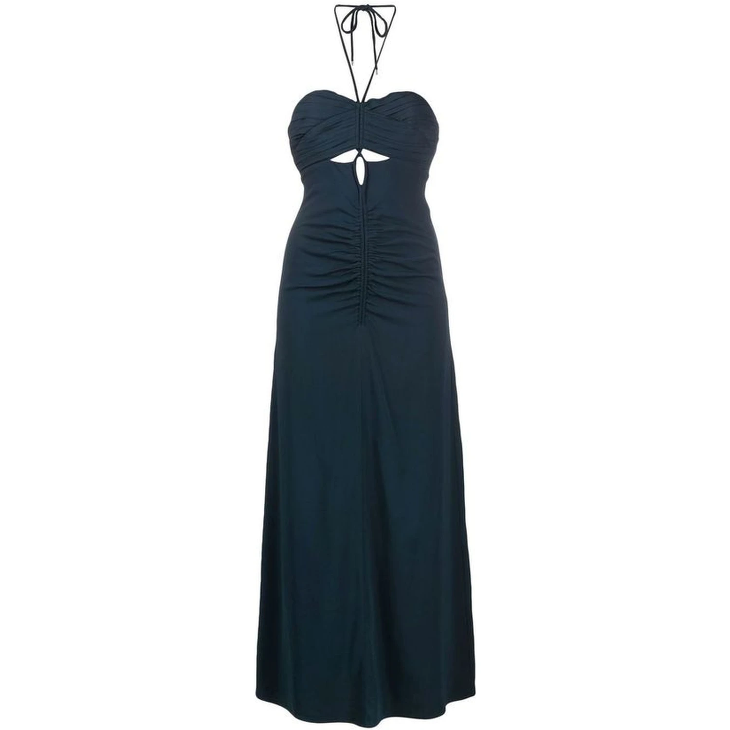 Gray Viscose Casual Dress