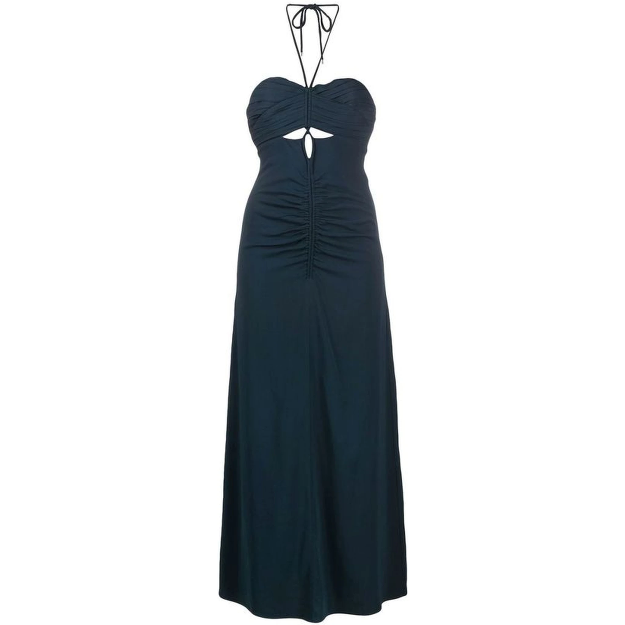 Gray Viscose Casual Dress