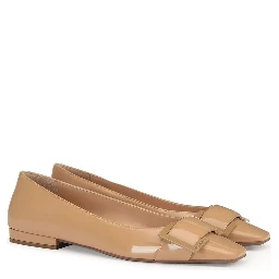 Brown Calfskin Ballet Flats