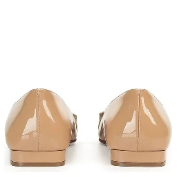 Brown Calfskin Ballet Flats