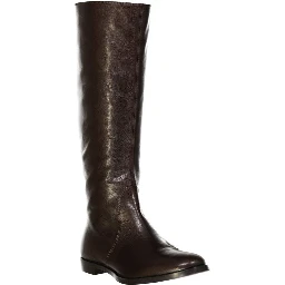Brown Calfskin Over The Knee