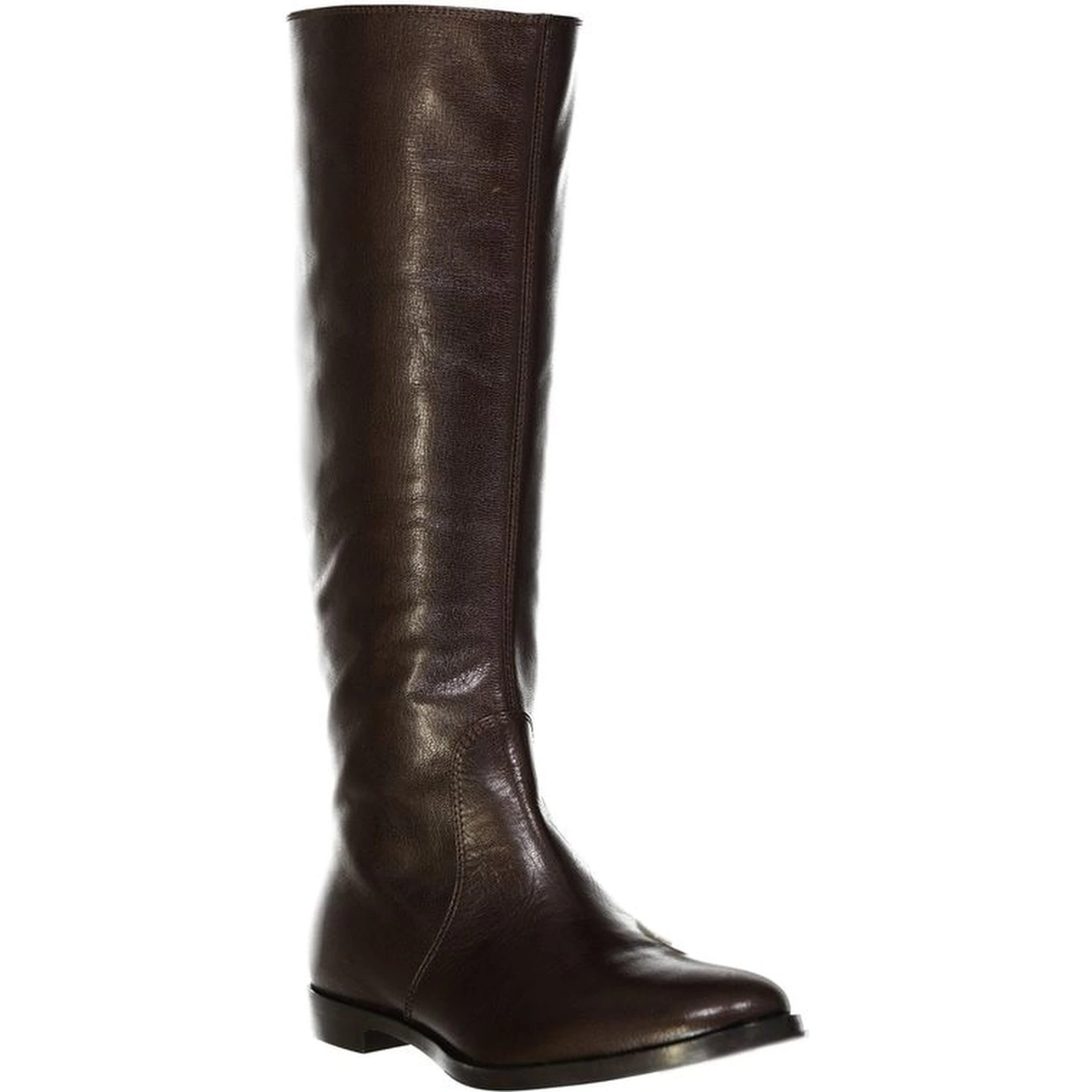 Brown Calfskin Over The Knee