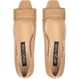 Brown Calfskin Ballet Flats