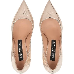Rose Gold Calfskin High Heel Pumps