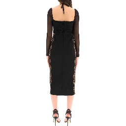 Black Polyester Cocktail Dress