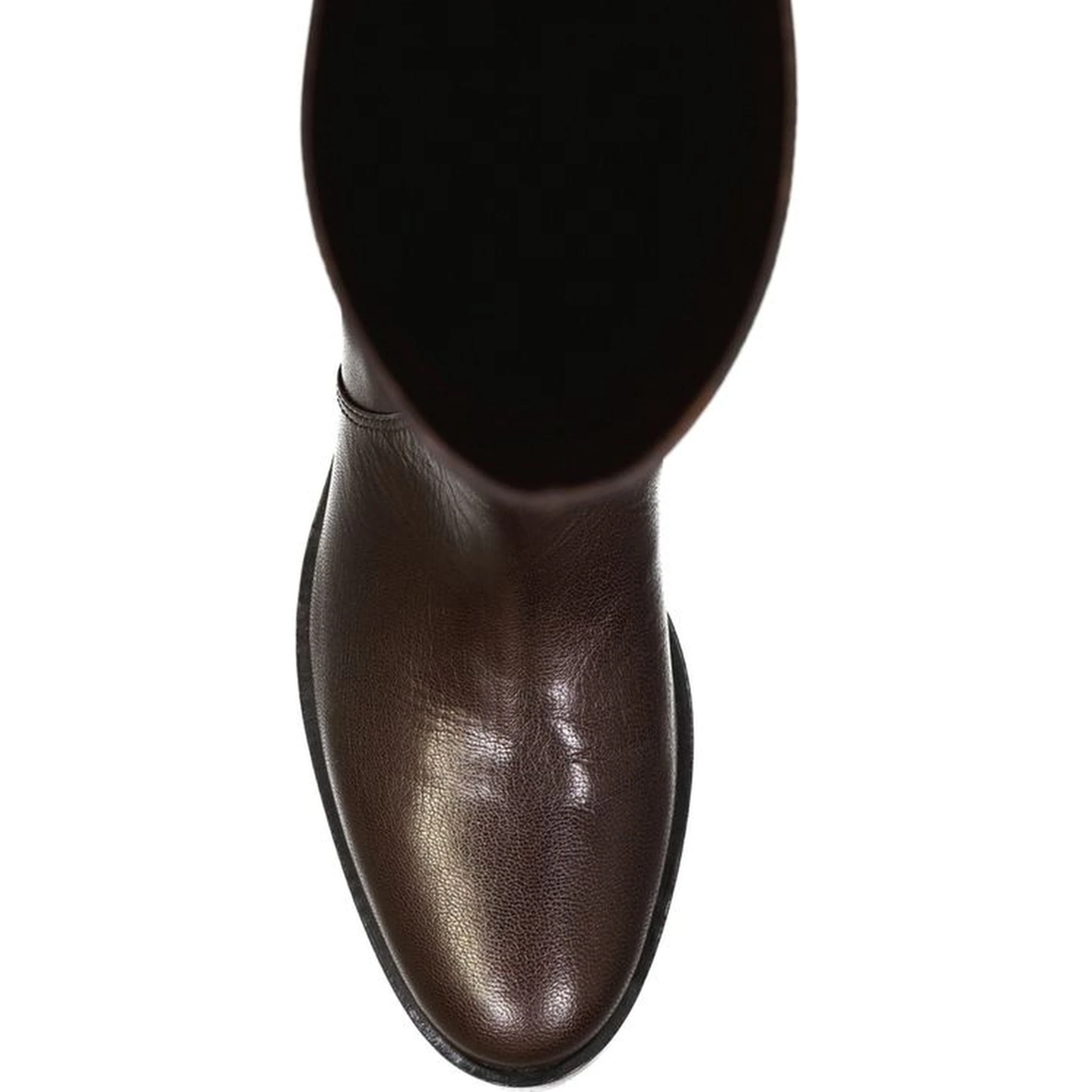 Brown Calfskin Over The Knee