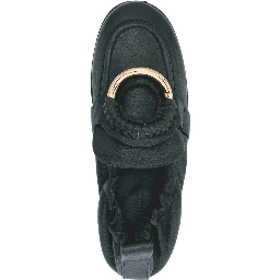 Black Calfskin Slip-On Loafers