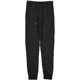 Black Elastane Joggers (Workout Pants)