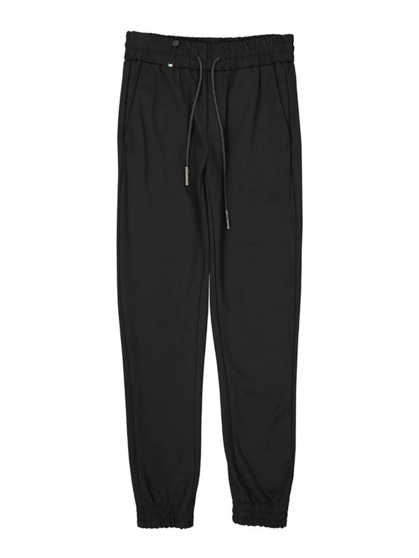 Black Elastane Joggers (Workout Pants)