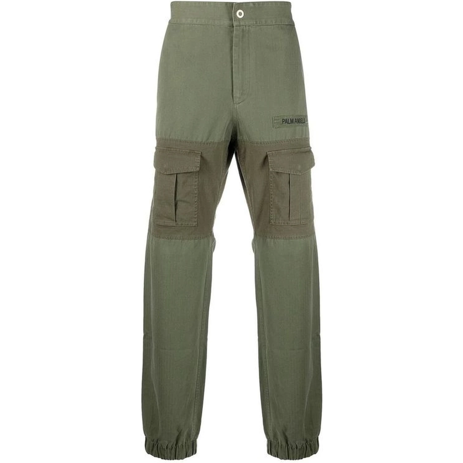 Bicolor Cotton Cargo Pants